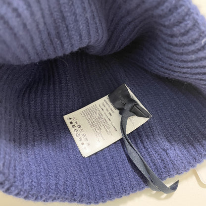 MONCLER モンクレール ニットキャップ ニット帽 帽子 ロゴ ユニセックス メンズ レディース 紺 ネイビー 新品未使用