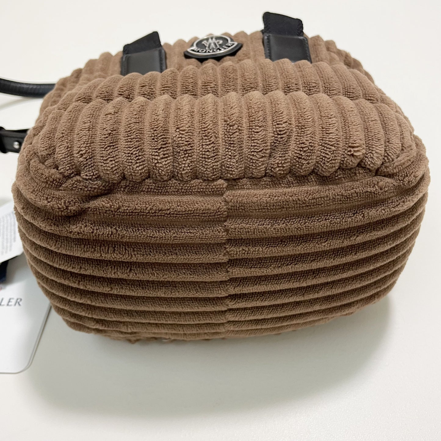 MONCLER モンクレール ショルダーバッグ ハンドバッグ コーデュロイ ダウン ミニバッグ レディース ブラウン 新品未使用