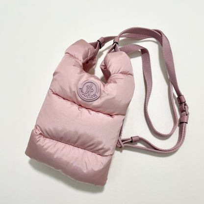 MONCLER モンクレール ショルダーバッグ ミニバッグ キルティング レディース ピンク ロゴ シンプル ダウン 新品未使用