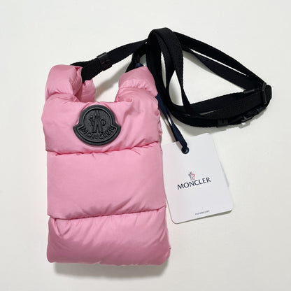 MONCLER モンクレール ショルダーバッグ ミニバッグ キルティング レディース ピンク ロゴ シンプル ダウン 新品未使用
