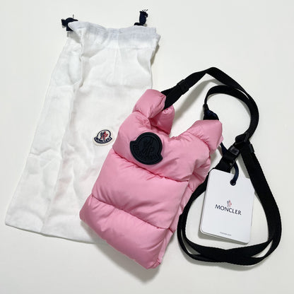 MONCLER モンクレール ショルダーバッグ ミニバッグ キルティング レディース ピンク ロゴ シンプル ダウン 新品未使用