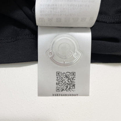 MONCLER モンクレール Tシャツ 長袖 カットソー プリント クルーネック レディース ブラック シンプル 新品未使用
