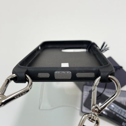 PRADA プラダ iPhone 14 Pro ケース スマホケース ショルダー ストラップ シンプル レディース 黒 新品未使用