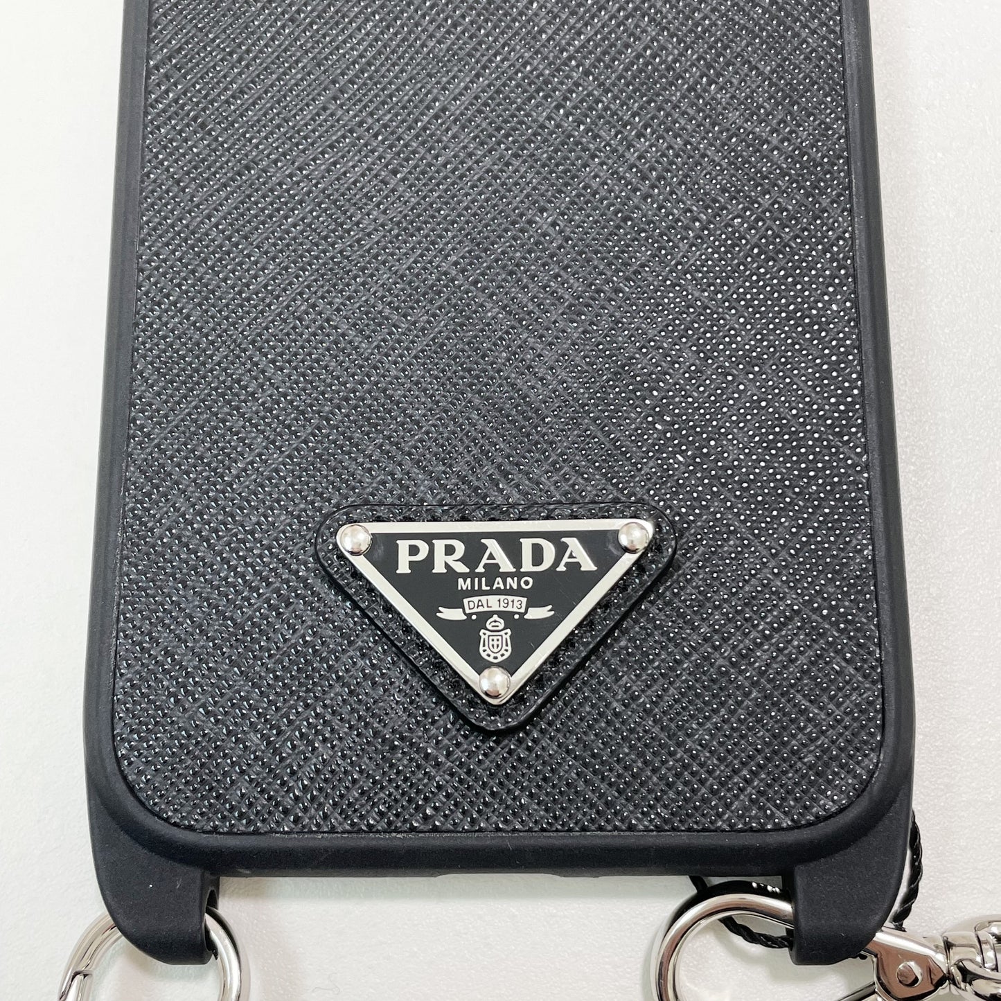 PRADA プラダ iPhone14 Plus ケース スマホケース ショルダー ストラップ シンプル 黒 ブラック 新品未使用