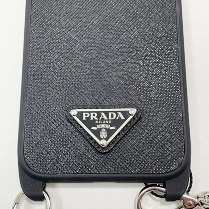 PRADA プラダ iPhone14 Plus ケース スマホケース ショルダー ストラップ シンプル 黒 ブラック 新品未使用