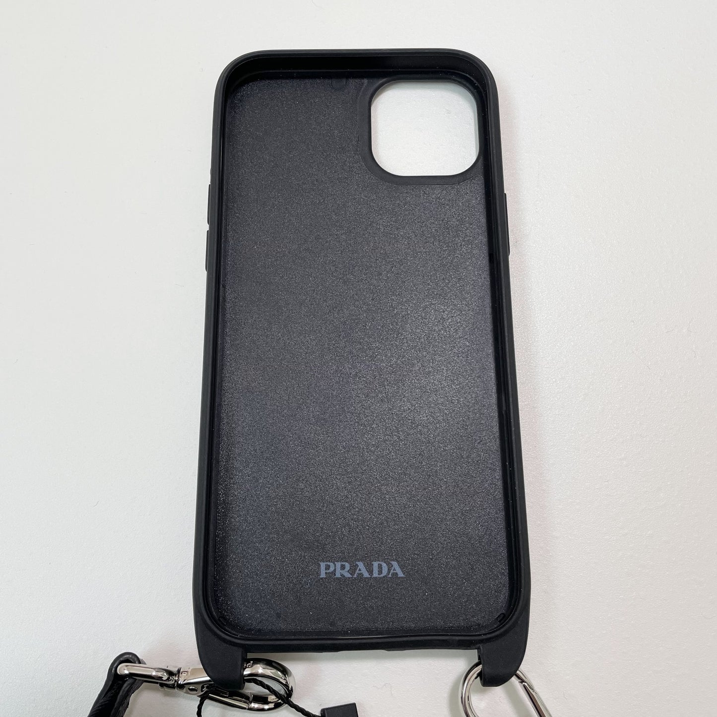PRADA プラダ iPhone14 Plus ケース スマホケース ショルダー ストラップ シンプル 黒 ブラック 新品未使用