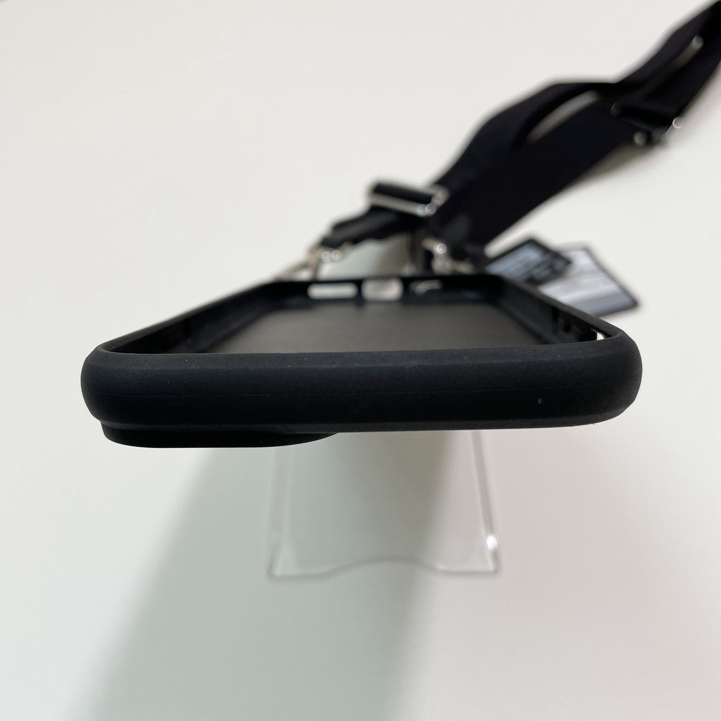 PRADA プラダ iPhone14 Plus ケース スマホケース ショルダー ストラップ シンプル 黒 ブラック 新品未使用