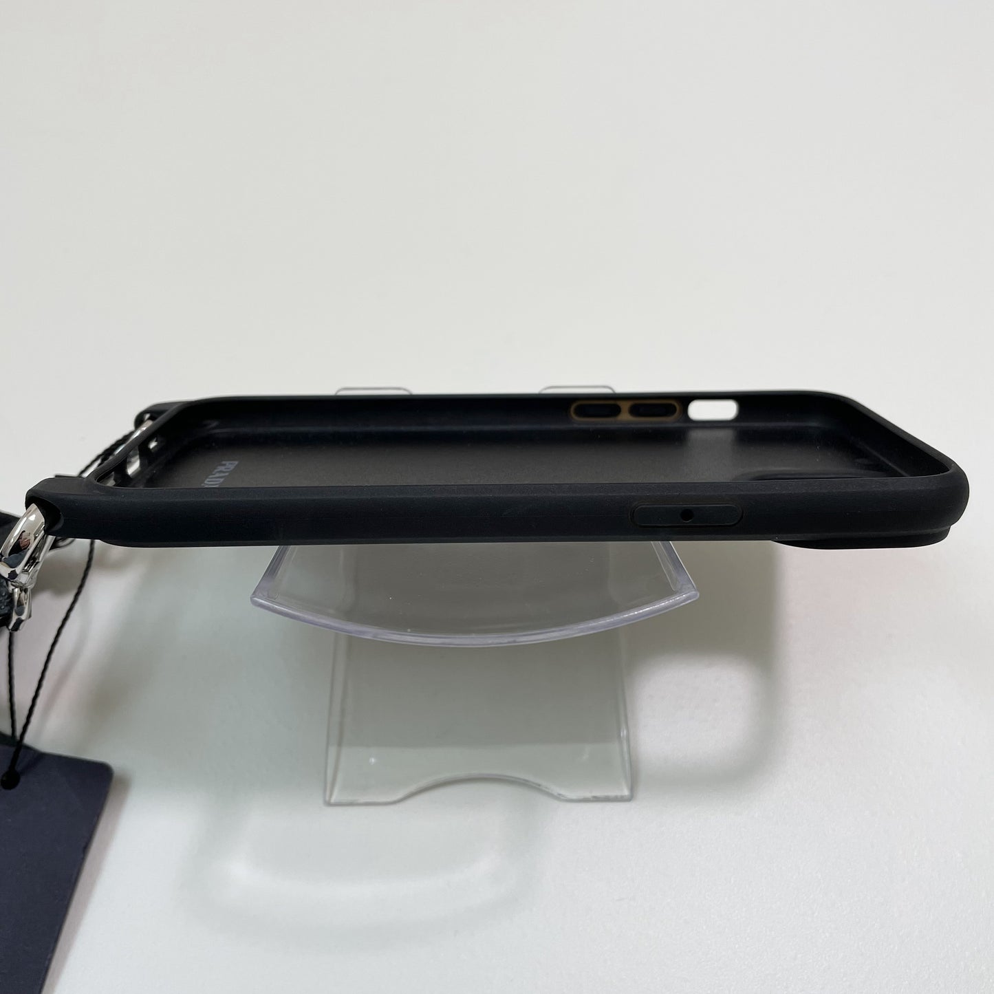 PRADA プラダ iPhone14 Plus ケース スマホケース ショルダー ストラップ シンプル 黒 ブラック 新品未使用