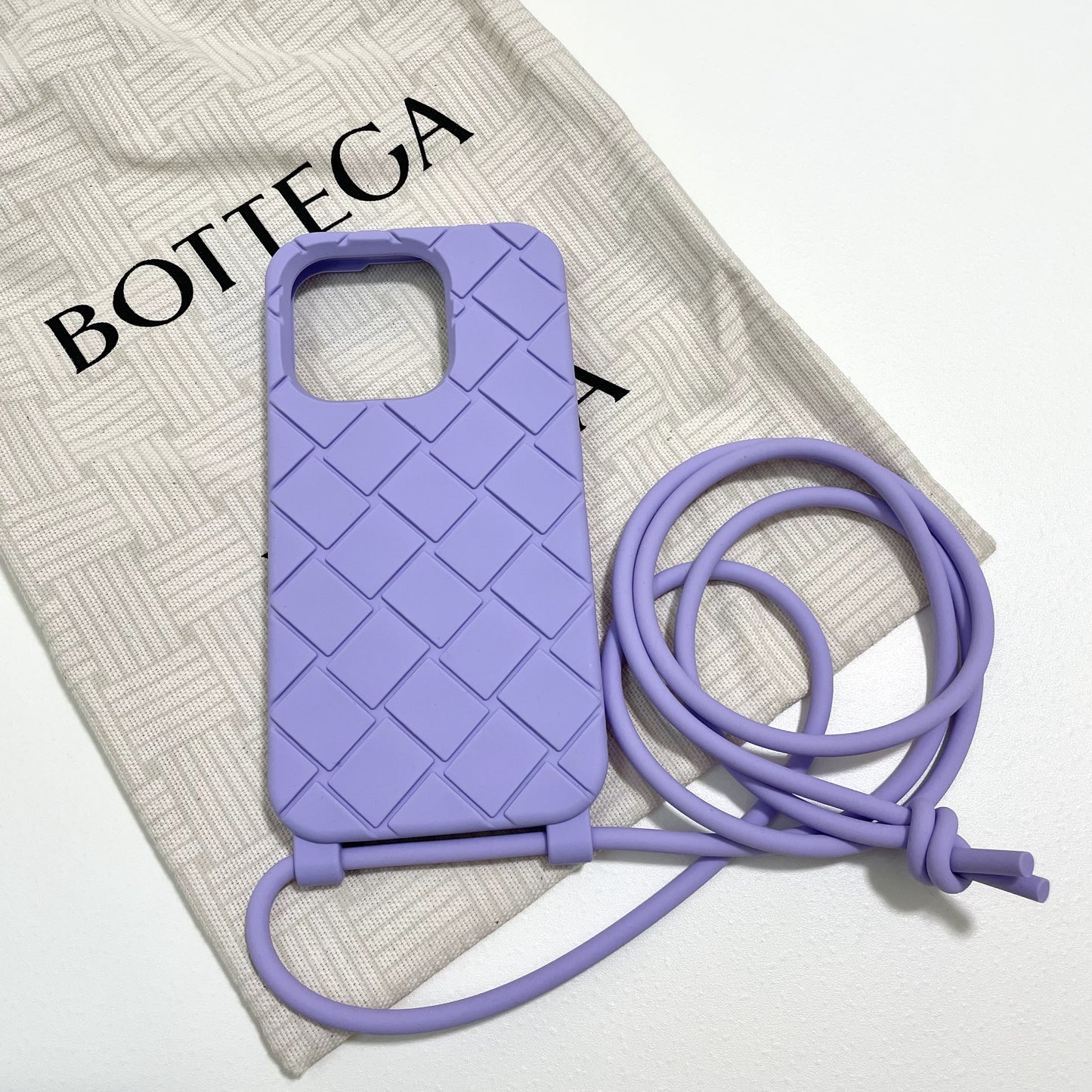 BOTTEGA VENETA ボッテガヴェネタ iPhone14 Pro ケース スマホケース パープル アイフォン 新品未使用