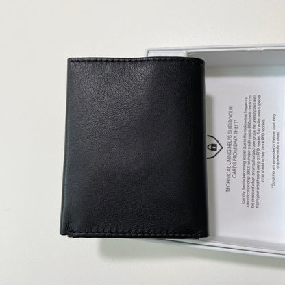 Calvin Klein カルバンクライン 財布 ウォレット コンパクト ミニ カードケース シンプル 三つ折り メンズ ブラック