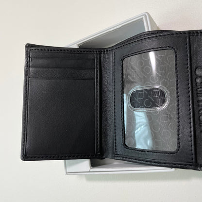 Calvin Klein カルバンクライン 財布 ウォレット コンパクト ミニ カードケース シンプル 三つ折り メンズ ブラック