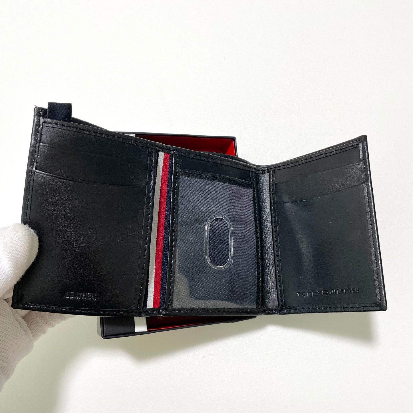 TOMMY HILFIGER トミーヒルフィガー 折り財布 ウォレット 三つ折り カードケース 小銭入れなし メンズ コンパクト