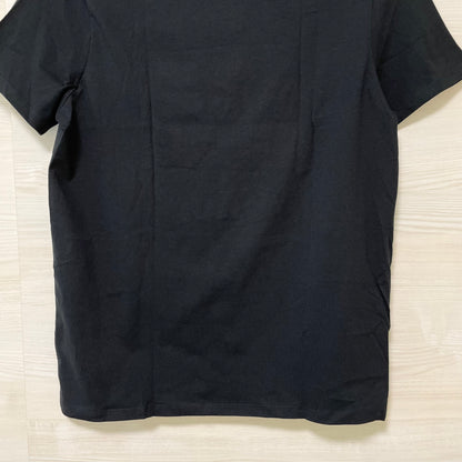 TOMMY HILFIGER トミーヒルフィガー Tシャツ S/L カットソー 半袖 プリント ロゴ シンプル メンズ 綿 ブラック