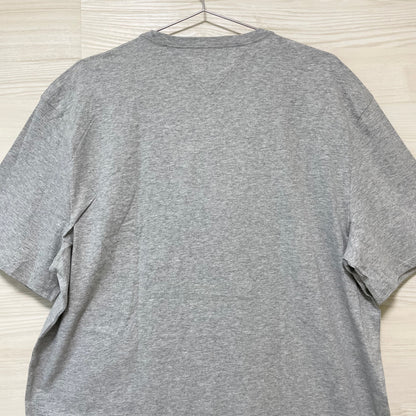 TOMMY HILFIGER トミーヒルフィガー Tシャツ XXL カットソー 半袖 プリント ロゴ シンプル メンズ グレー