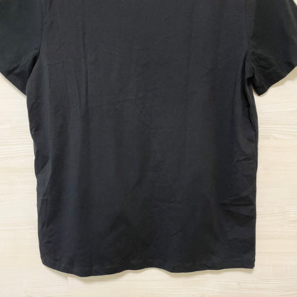 TOMMY HILFIGER トミーヒルフィガー Tシャツ L カットソー 半袖 プリント ロゴ シンプル メンズ 綿 ブラック