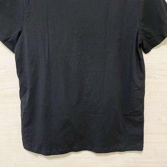 TOMMY HILFIGER トミーヒルフィガー Tシャツ L カットソー 半袖 プリント ロゴ シンプル メンズ 綿 ブラック