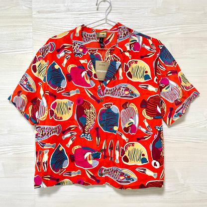 patagonia パタゴニア シャツ M/L  ウィメンズ タイダル スレッズ レディース オレンジ テンセル リヨセル 速乾 半袖