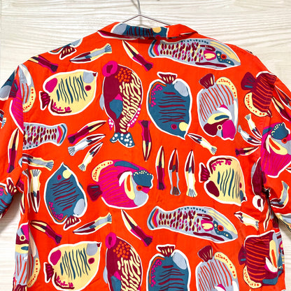 patagonia パタゴニア シャツ M/L  ウィメンズ タイダル スレッズ レディース オレンジ テンセル リヨセル 速乾 半袖