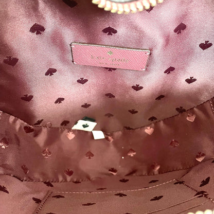 ケイトスペード ショルダーバッグ 斜め掛け ハート グリッター レディース 赤