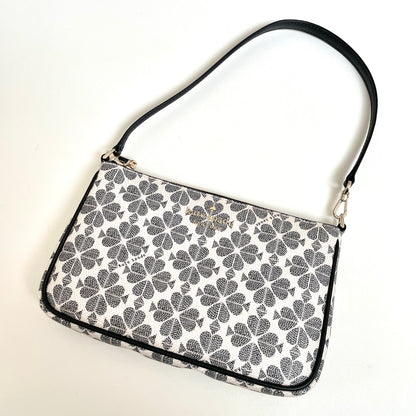 ケイトスペード クラッチバッグ リストレット フラワー レディース ポーチ 黒