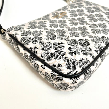 ケイトスペード クラッチバッグ リストレット フラワー レディース ポーチ 黒