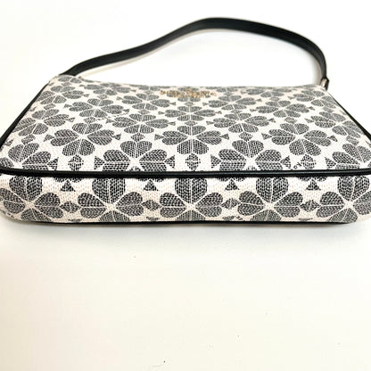 ケイトスペード クラッチバッグ リストレット フラワー レディース ポーチ 黒