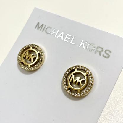 MICHAEL KORS マイケルコース ピアス アクセサリー レディース サークル ロゴ MK 上品 おしゃれ 可愛い ゴールド