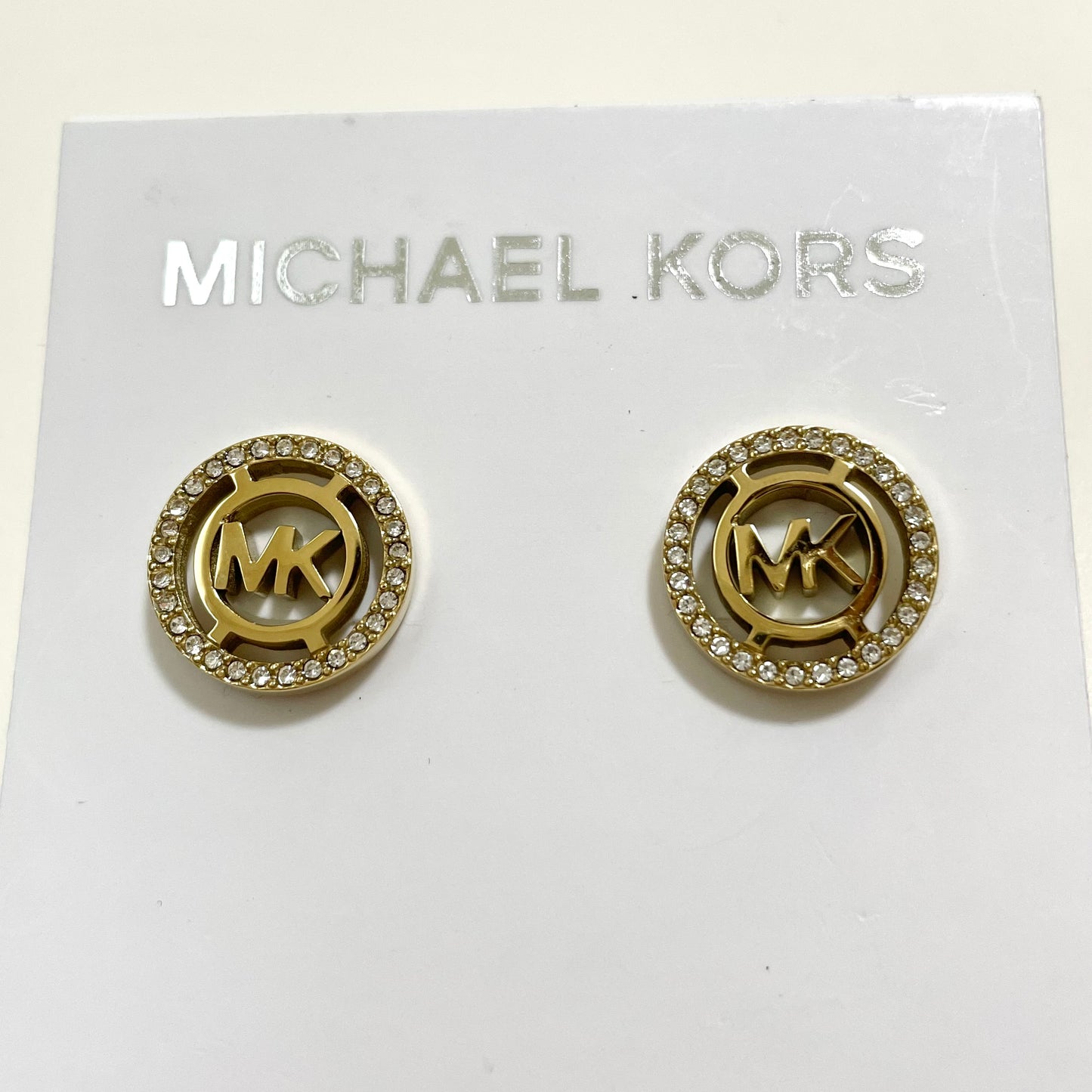 MICHAEL KORS マイケルコース ピアス アクセサリー レディース サークル ロゴ MK 上品 おしゃれ 可愛い ゴールド