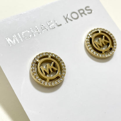 MICHAEL KORS マイケルコース ピアス アクセサリー レディース サークル ロゴ MK 上品 おしゃれ 可愛い ゴールド