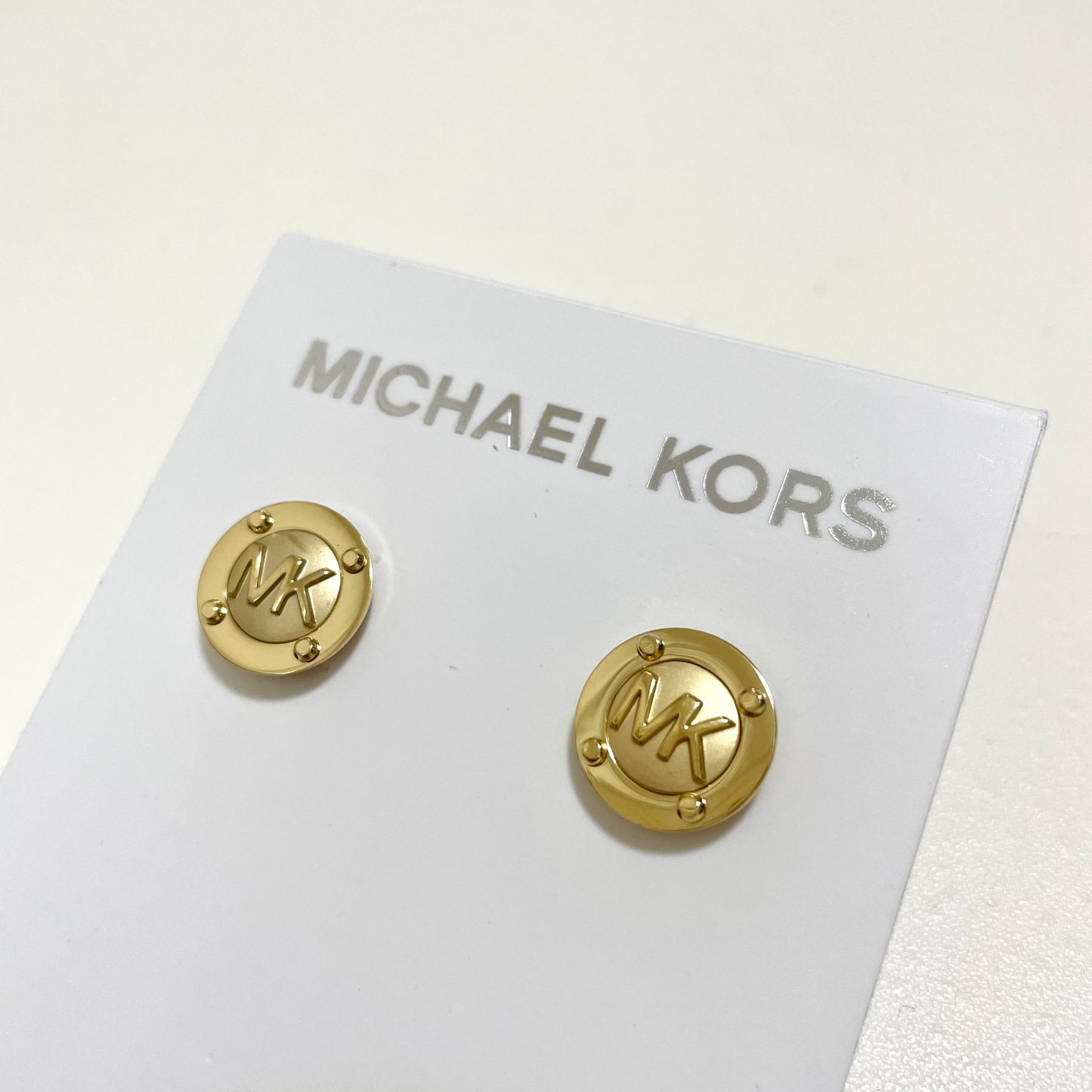 MICHAEL KORS マイケルコース ピアス アクセサリー レディース サークル ロゴ MK 上品 おしゃれ 可愛い ゴールド