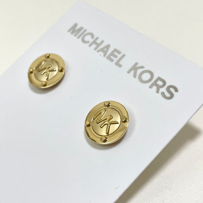 MICHAEL KORS マイケルコース ピアス アクセサリー レディース サークル ロゴ MK 上品 おしゃれ 可愛い ゴールド