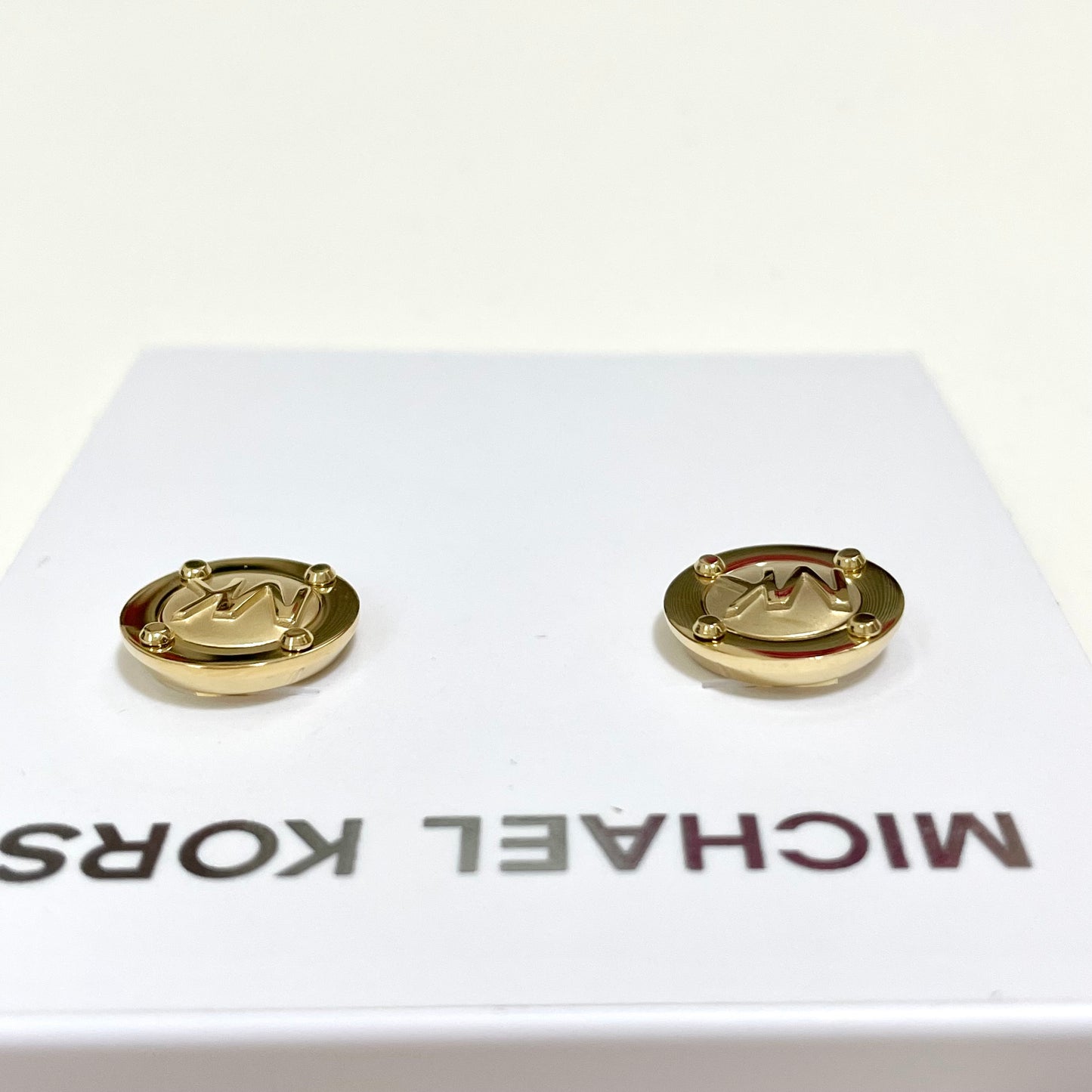 MICHAEL KORS マイケルコース ピアス アクセサリー レディース サークル ロゴ MK 上品 おしゃれ 可愛い ゴールド