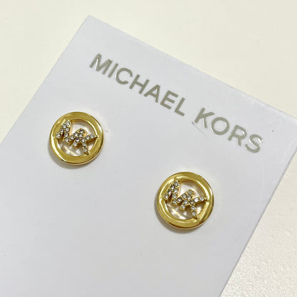 MICHAEL KORS マイケルコース ピアス アクセサリー レディース サークル ロゴ MK 上品 おしゃれ 可愛い ゴールド