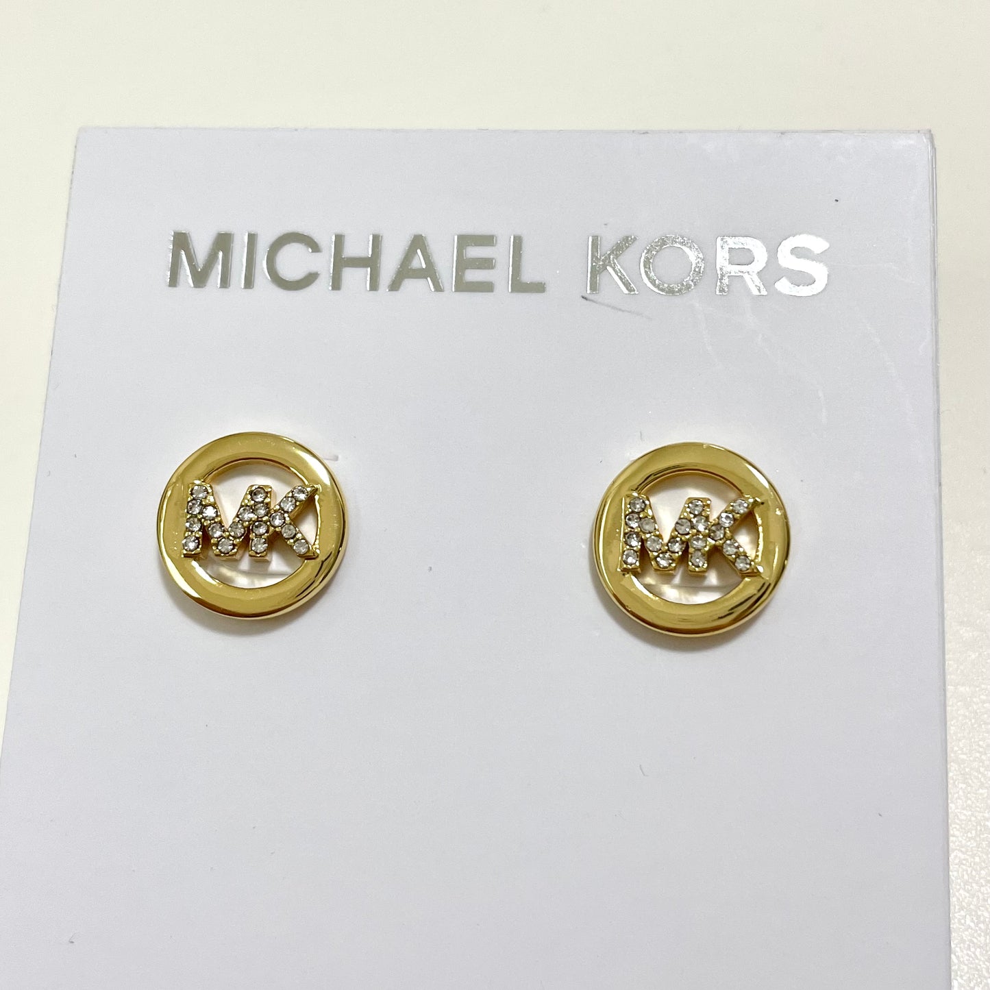 MICHAEL KORS マイケルコース ピアス アクセサリー レディース サークル ロゴ MK 上品 おしゃれ 可愛い ゴールド