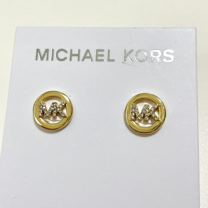 MICHAEL KORS マイケルコース ピアス アクセサリー レディース サークル ロゴ MK 上品 おしゃれ 可愛い ゴールド