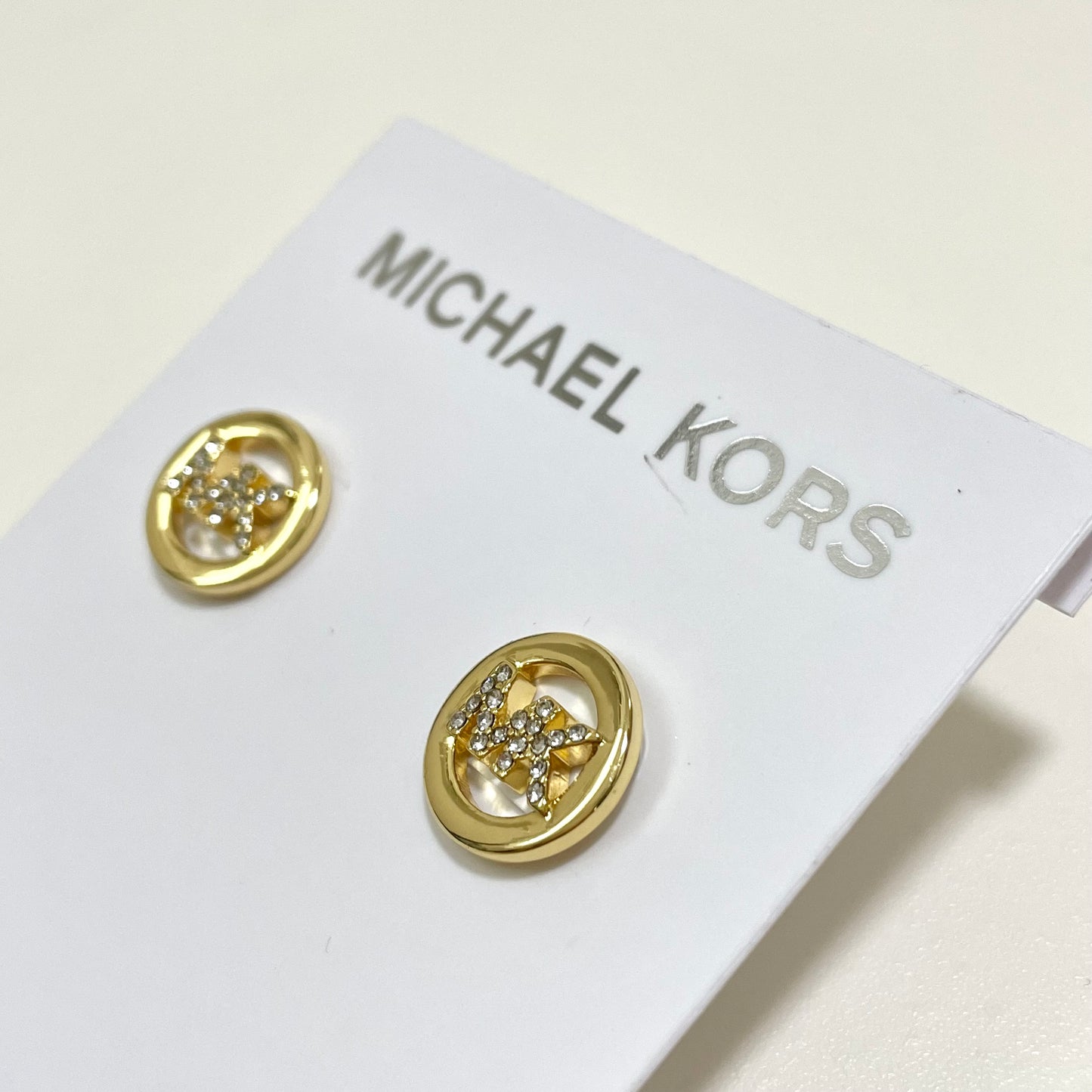 MICHAEL KORS マイケルコース ピアス アクセサリー レディース サークル ロゴ MK 上品 おしゃれ 可愛い ゴールド