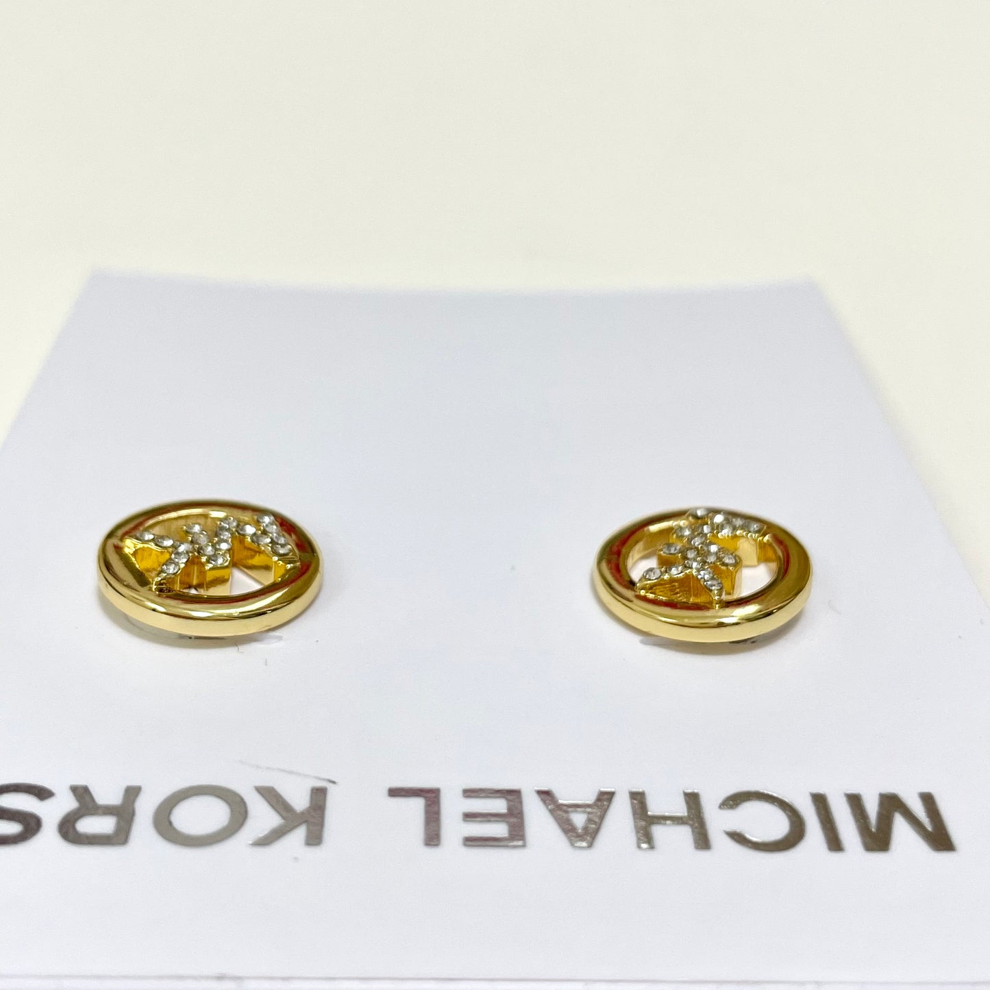 MICHAEL KORS マイケルコース ピアス アクセサリー レディース サークル ロゴ MK 上品 おしゃれ 可愛い ゴールド