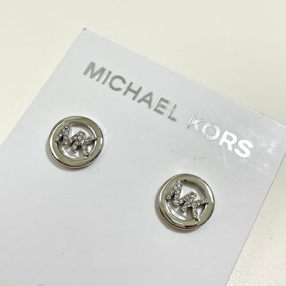 MICHAEL KORS マイケルコース ピアス アクセサリー レディース サークル ロゴ MK 上品 可愛い おしゃれ シルバー