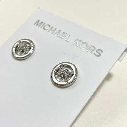 MICHAEL KORS マイケルコース ピアス アクセサリー レディース サークル ロゴ MK 上品 可愛い おしゃれ シルバー