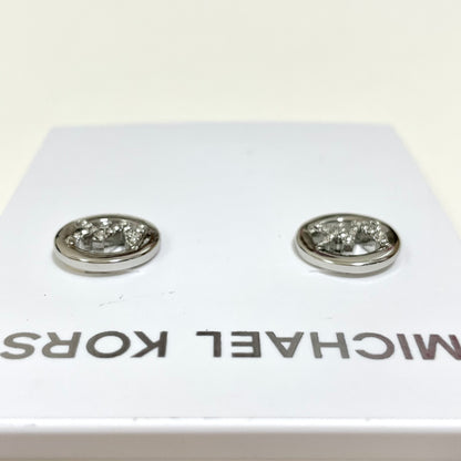 MICHAEL KORS マイケルコース ピアス アクセサリー レディース サークル ロゴ MK 上品 可愛い おしゃれ シルバー