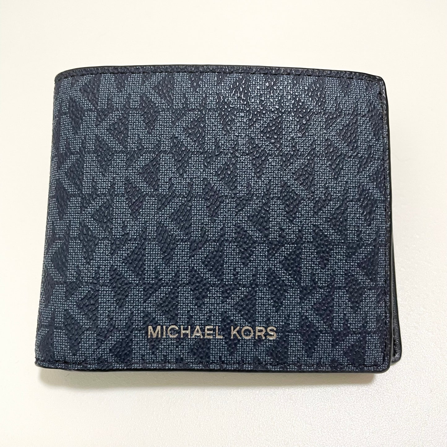 MICHAEL KORS マイケルコース 財布 折り財布 二つ折り財布 ウォレット メンズ シグネチャー コンパクト 紺 ネイビー