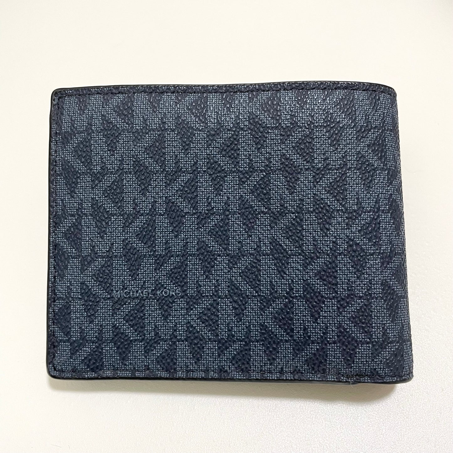 MICHAEL KORS マイケルコース 財布 折り財布 二つ折り財布 ウォレット メンズ シグネチャー コンパクト 紺 ネイビー