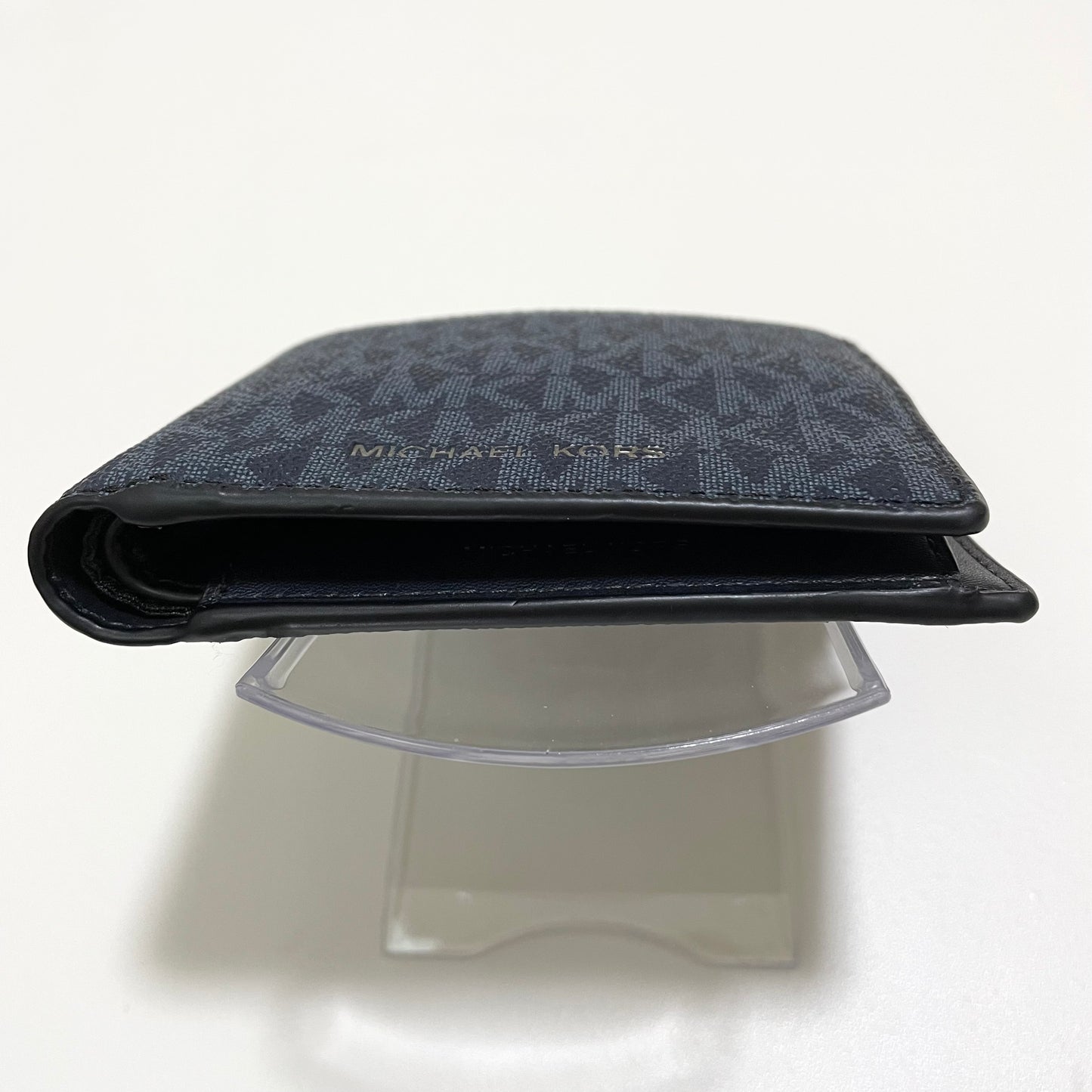 MICHAEL KORS マイケルコース 財布 折り財布 二つ折り財布 ウォレット メンズ シグネチャー コンパクト 紺 ネイビー