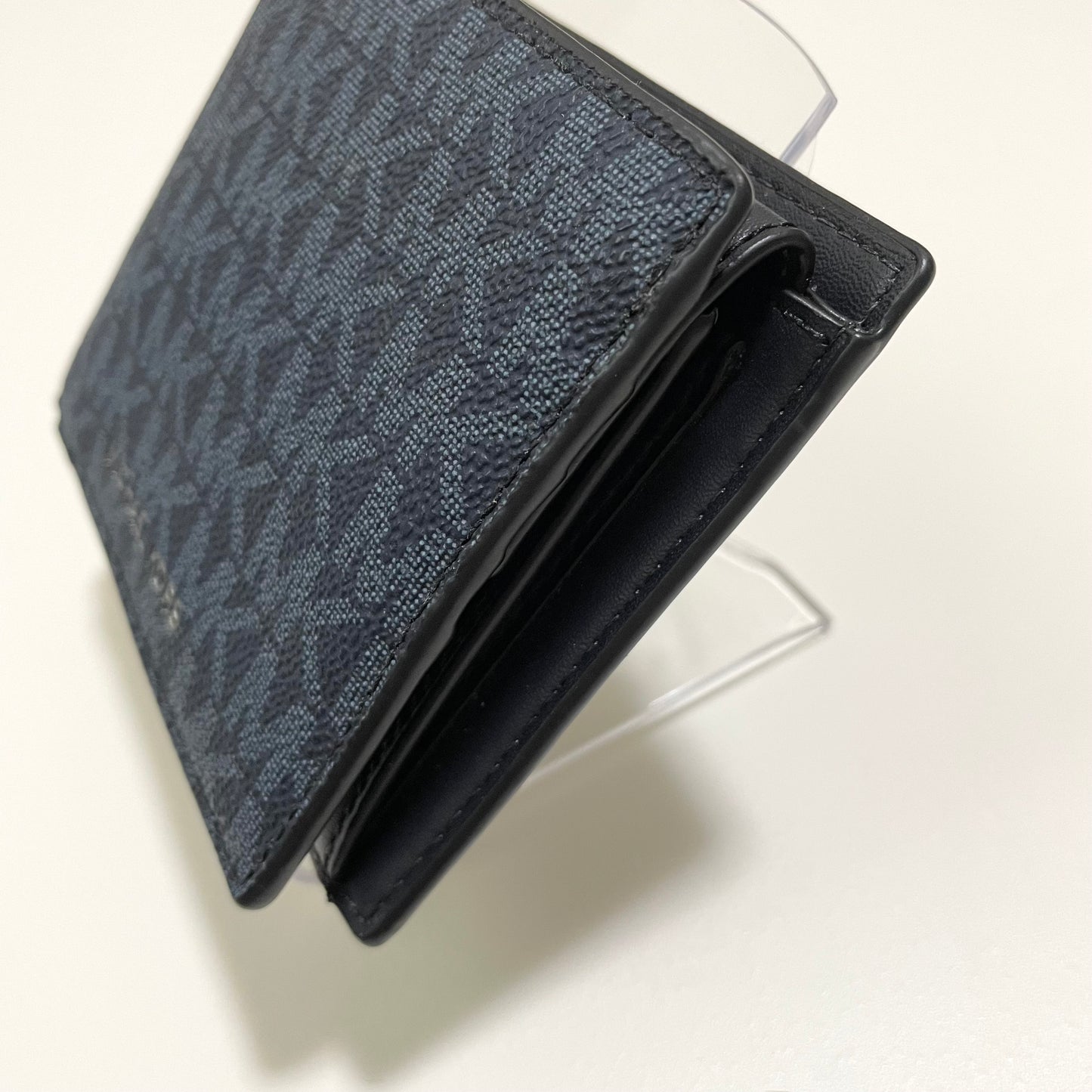 MICHAEL KORS マイケルコース 財布 折り財布 二つ折り財布 ウォレット メンズ シグネチャー コンパクト 紺 ネイビー