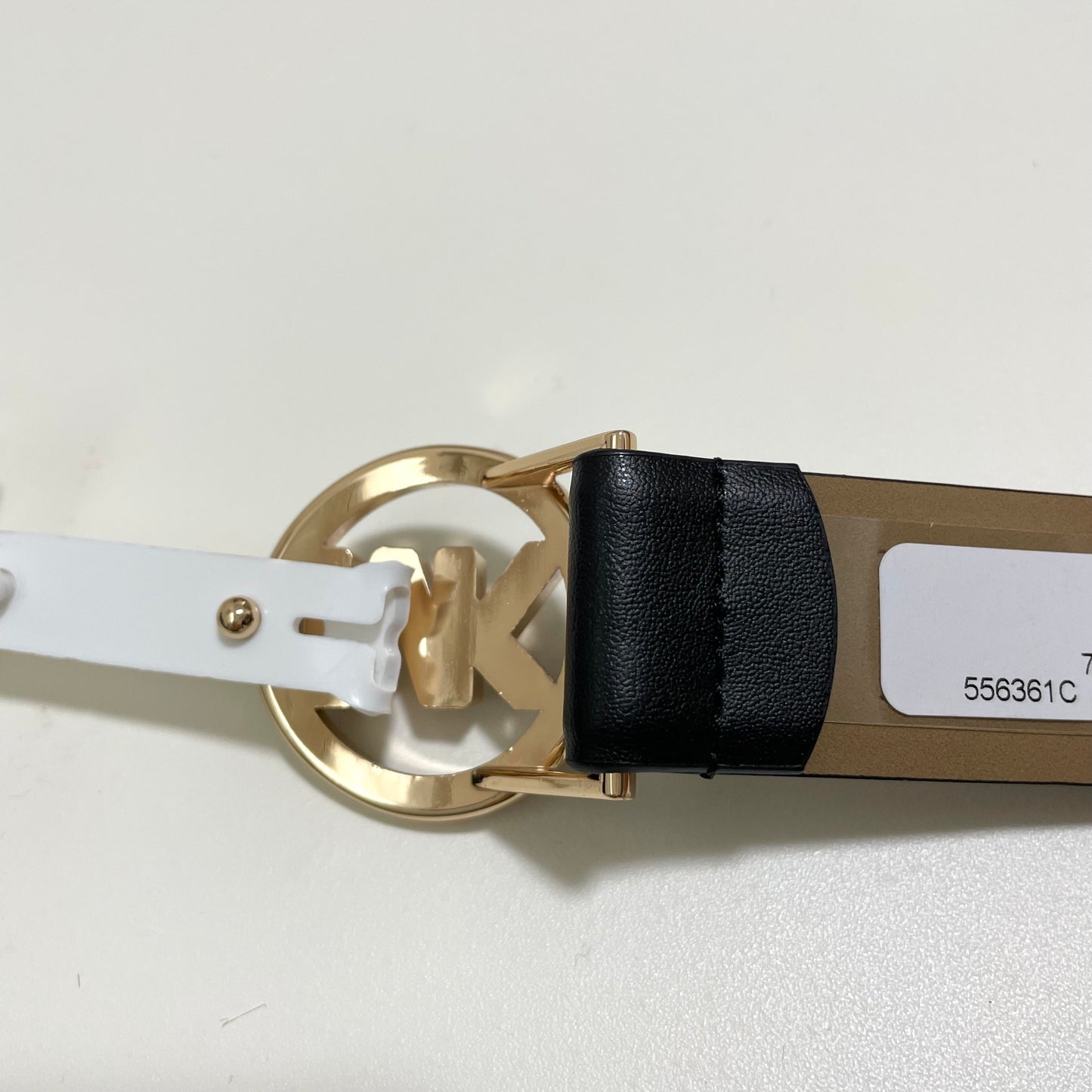 MICHAEL KORS マイケルコース ベルト XL レディース MK バックル シンプル ロゴ 大きいサイズ 黒 ブラック