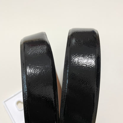 MICHAEL KORS マイケルコース ベルト L リバーシブル レディース バックル シンプル ロゴ ツヤ 黒 ブラック 茶