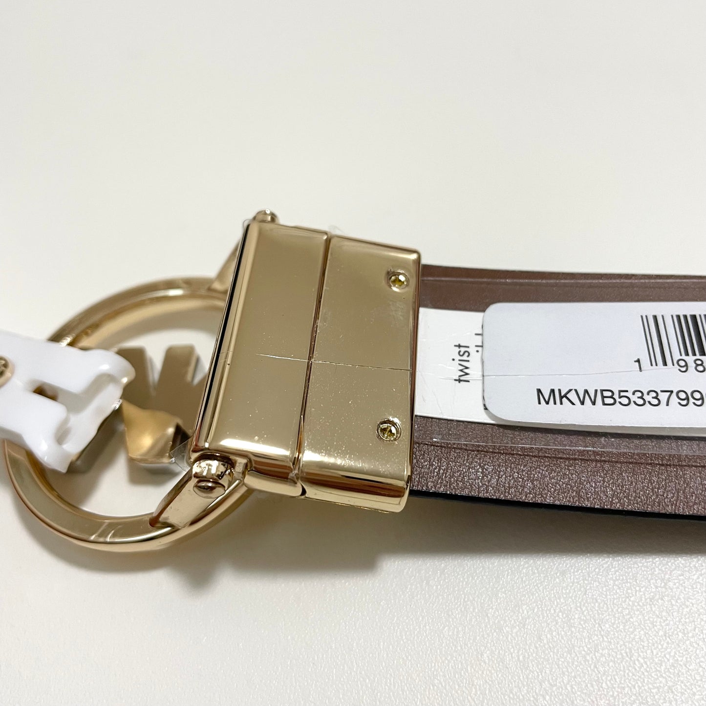 MICHAEL KORS マイケルコース ベルト L リバーシブル レディース バックル シンプル ロゴ ツヤ 黒 ブラック 茶