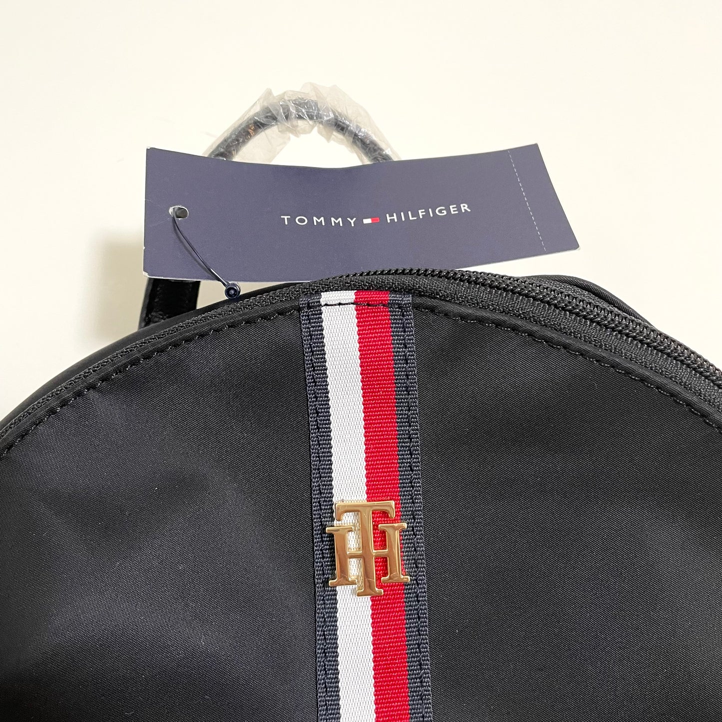 TOMMY HILFIGER トミーヒルフィガー リュックサック バックパック シンプル レディース 紺 ネイビー トリコロール
