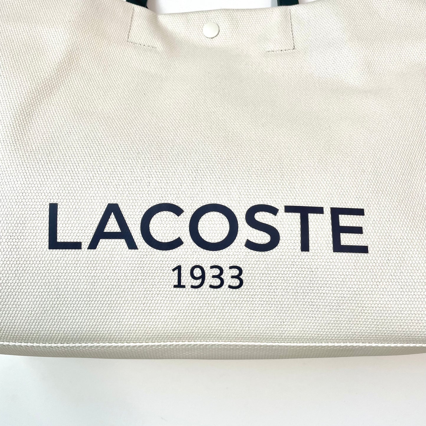 LACOSTE ラコステ バッグ レディース ヘリテージキャンバス テニススタイルトートバッグ カジュアル 大きめ 綿 ベージュ