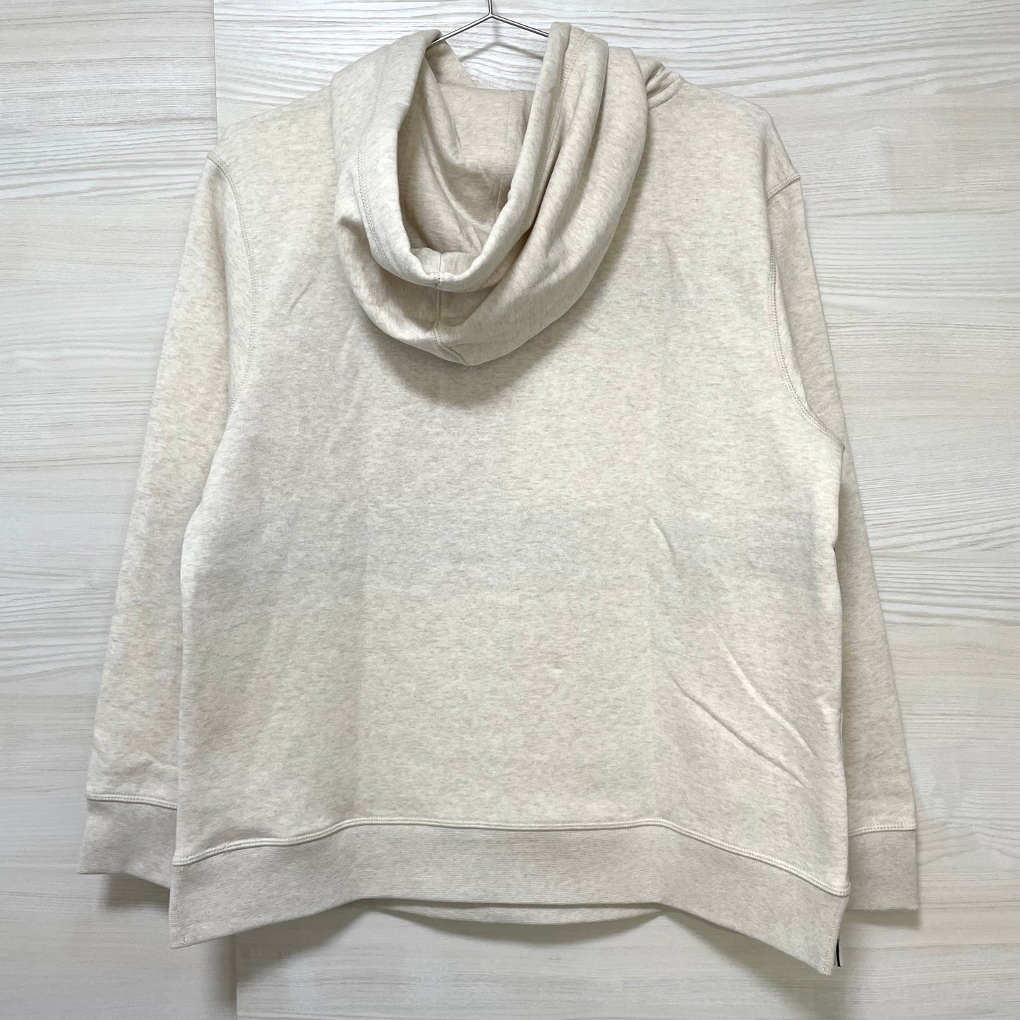 TOMMY HILFIGER トミーヒルフィガー パーカー L 長袖 フード フーディ ブランド ロゴ レディース ベージュ